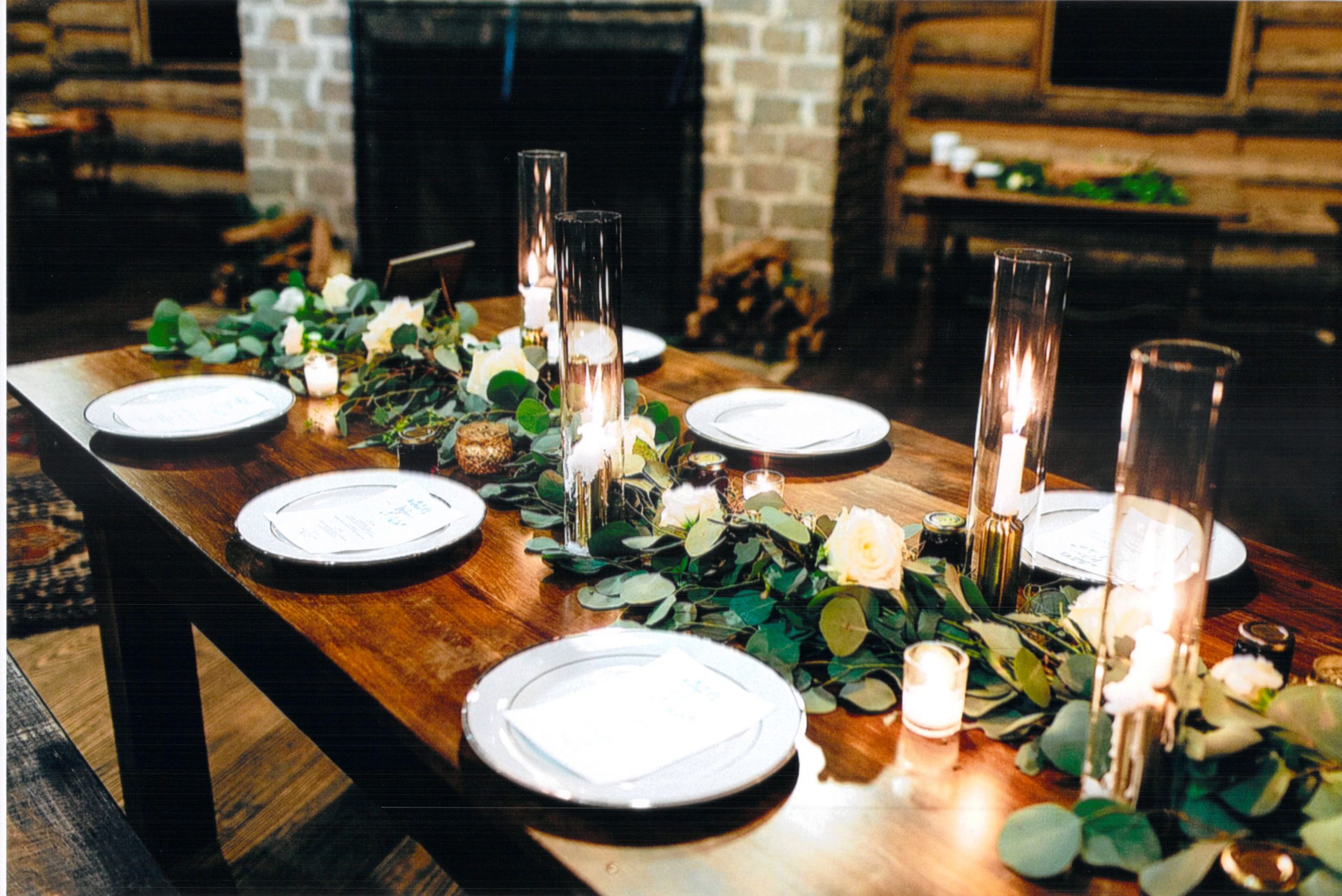 Table Display in Big Cabin