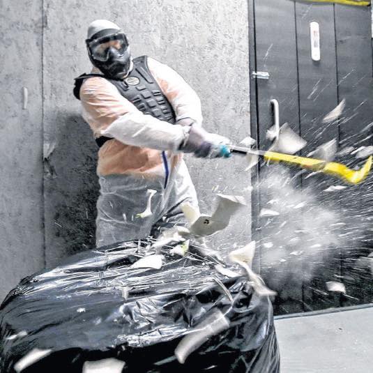 Participant at Just Smash It Rage Rooms