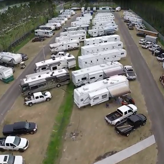 Aerial View of Fair Association RV Park