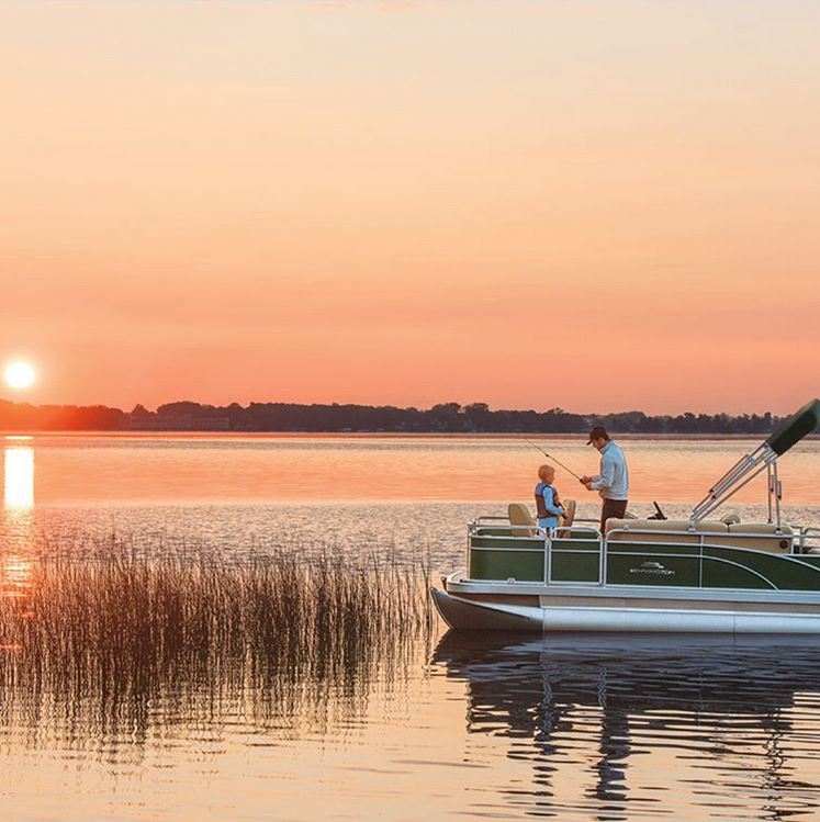 father and son with Boat Florida Rentals