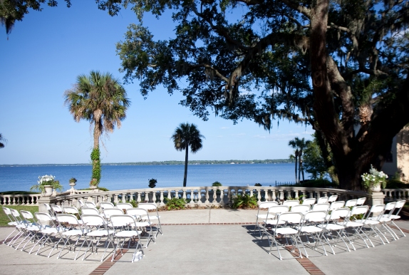 Riverfront Wedding Set Up at Club Continental, Orange Park, FL