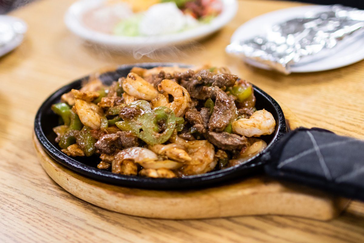 Shrimp and Beef Fajita plat at LaCasita - Green Cove Springs FL