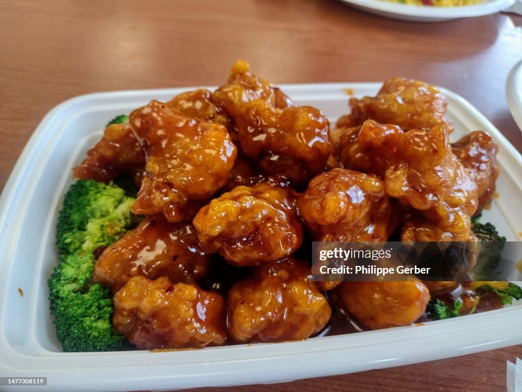 Stock Image of Sweet and Sour Chicken from Getty Images