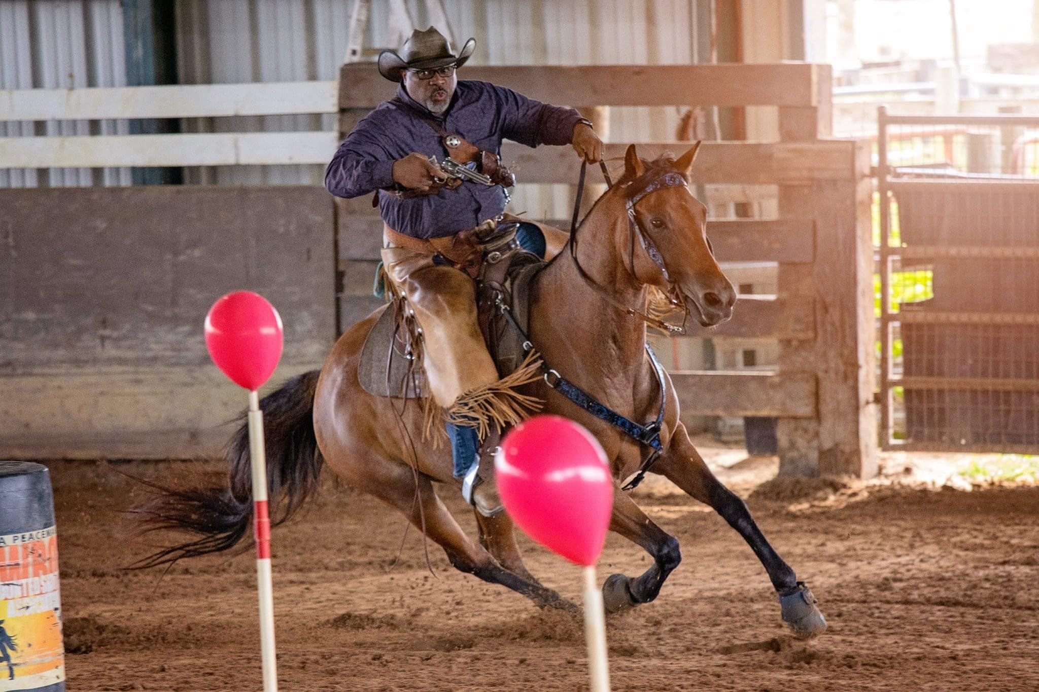 Cowboy Mounted Shooting Event