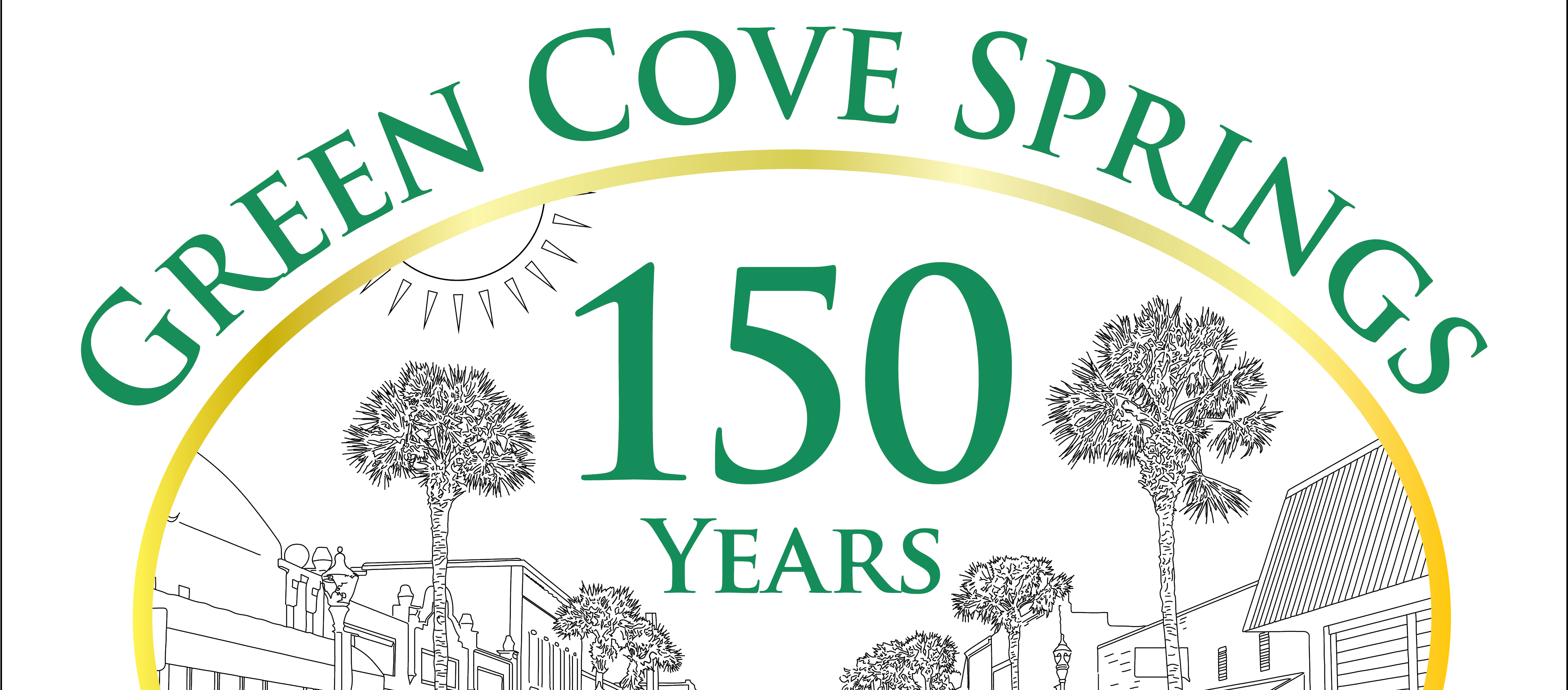 Green Cove Springs 150th Anniversary Logo