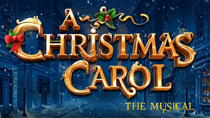 Event name in front of snowy background.