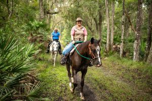 Horseback riding in Jennings State Forest