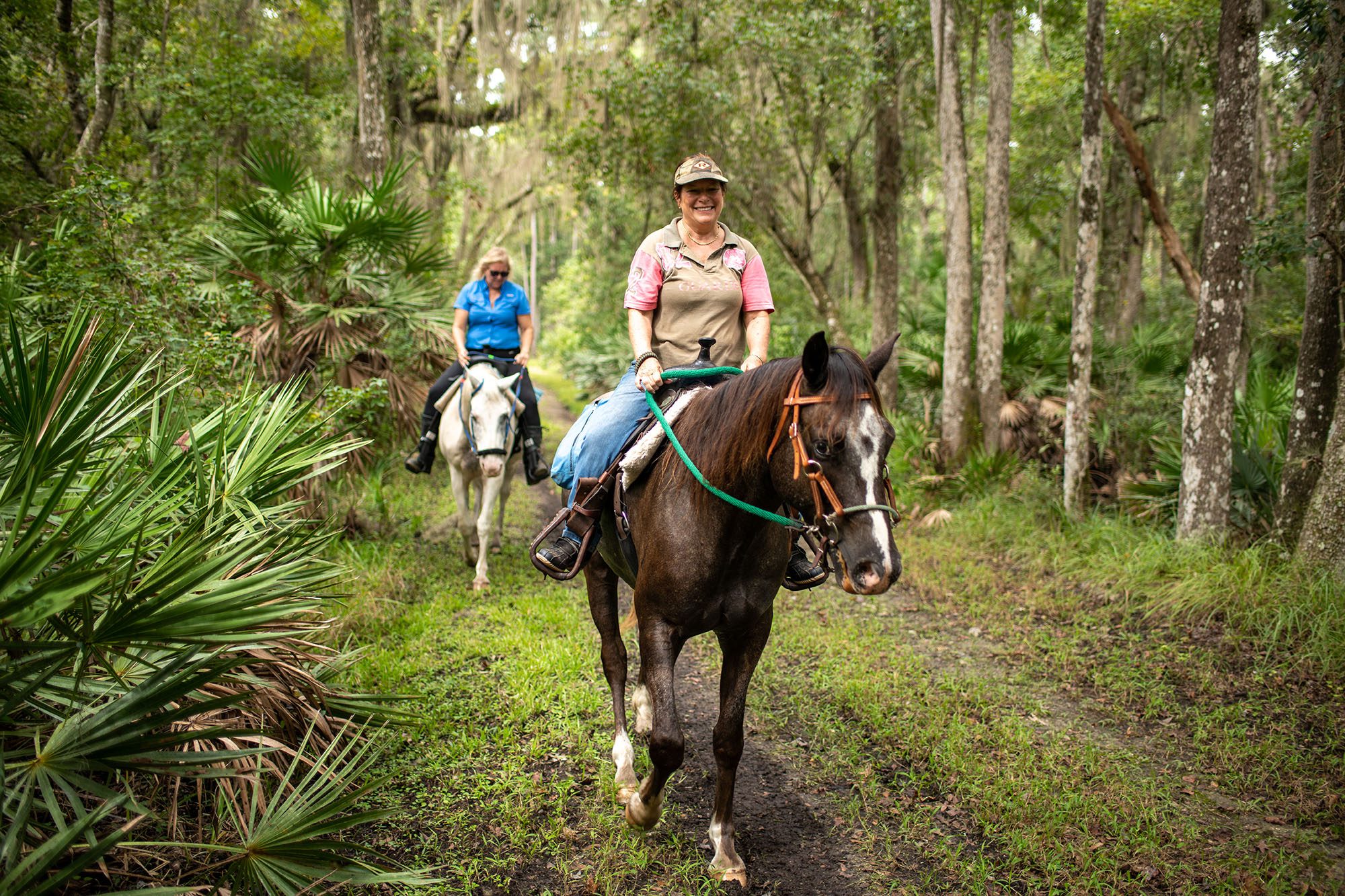Horseback riding in Jennings State Forest