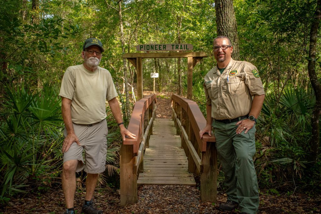 Pioneer Trail Volunteer and Forest Service Ranger