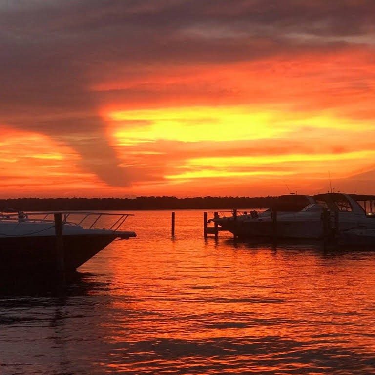 Sunset at Sunset Tiki Bar