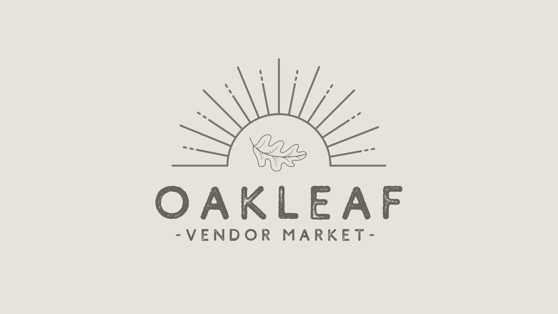 Oakleaf Vendor Feature Photo Event name written on beige background.